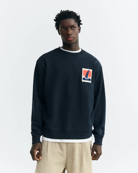 Thinking Mu Leon Optimist Sweatshirt - Navy