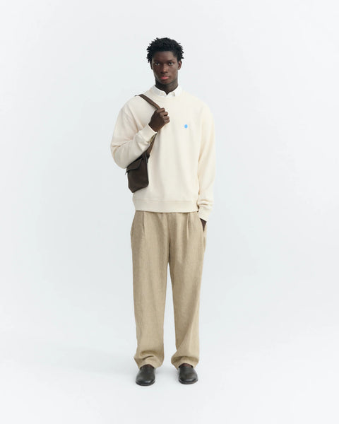 Thinking Mu Leon Sol Contrast Sweatshirt - Panacotta