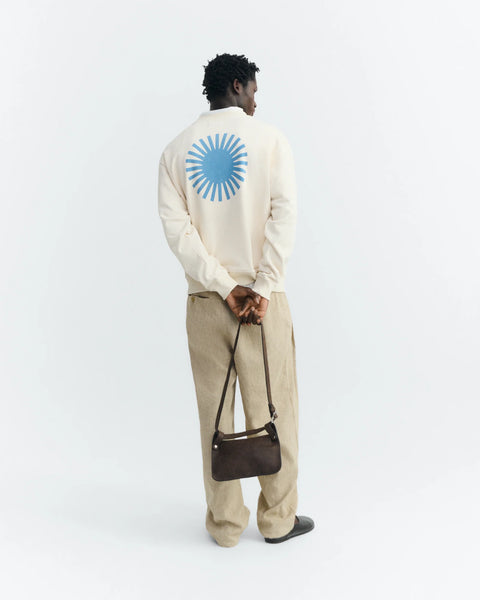 Thinking Mu Leon Sol Contrast Sweatshirt - Panacotta