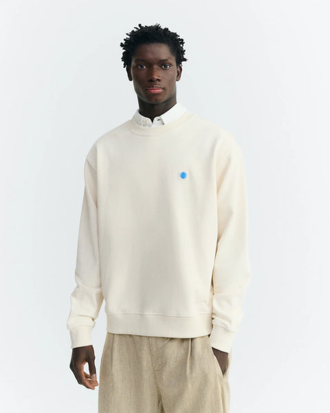 Thinking Mu Leon Sol Contrast Sweatshirt - Panacotta