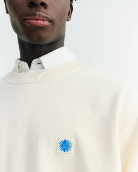 Thinking Mu Leon Sol Contrast Sweatshirt - Panacotta
