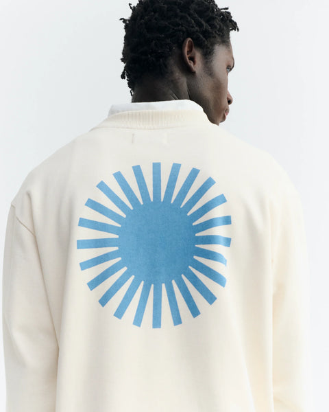 Thinking Mu Leon Sol Contrast Sweatshirt - Panacotta