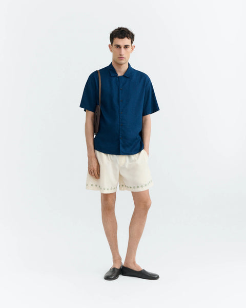 Thinking Mu Haitam Embroidered Shorts - Pana Cotta