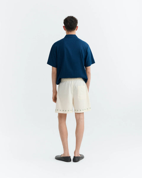 Thinking Mu Haitam Embroidered Shorts - Pana Cotta