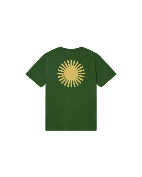 Thinking Mu Sol Contrast Tee - Dill (green/Yellow)