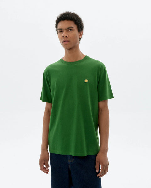 Thinking Mu Sol Contrast Tee - Dill (green/Yellow)