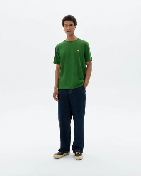 Thinking Mu Sol Contrast Tee - Dill (green/Yellow)
