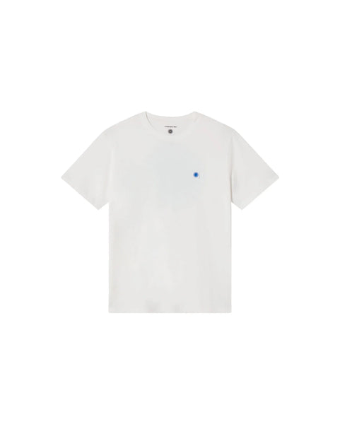 Thinking Mu Sol Contrast Tee - White/Blue