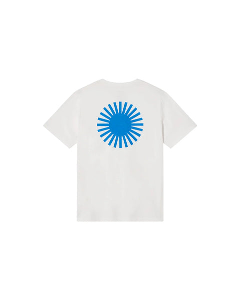Thinking Mu Sol Contrast Tee - White/Blue