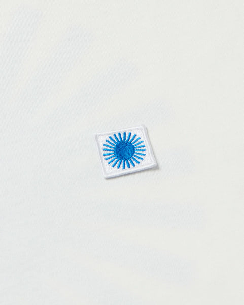 Thinking Mu Sol Contrast Tee - White/Blue