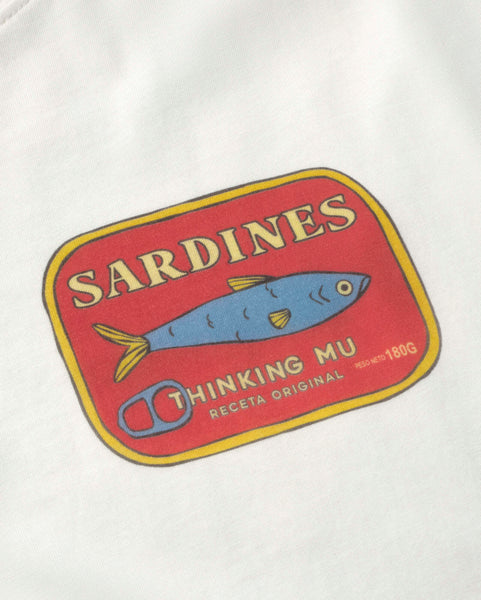 Thinking Mu Aaron Sardines Tee - White