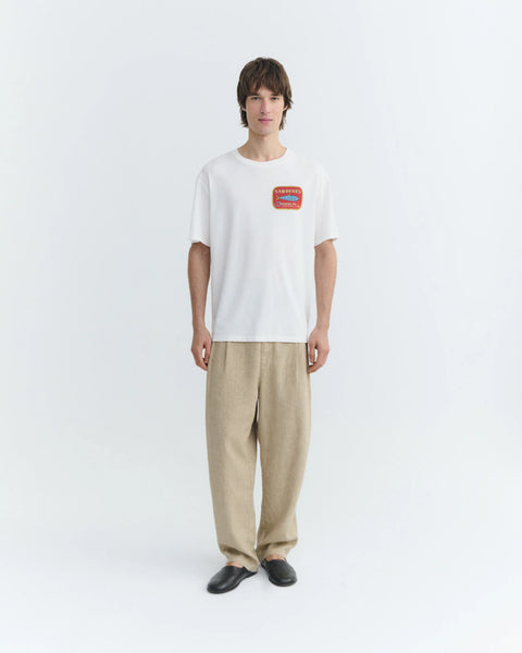 Thinking Mu Aaron Sardines Tee - White