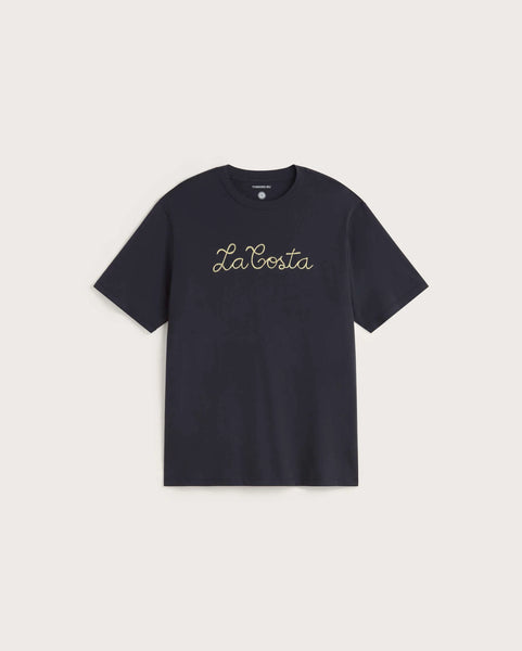 Thinking Mu Embroidered Zach La Costa Tee - Navy