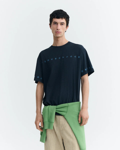 Thinking Mu Aaron Soletes Tee - Navy