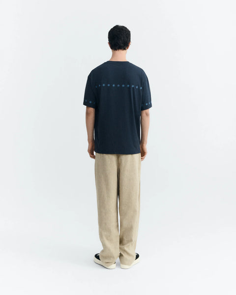 Thinking Mu Aaron Soletes Tee - Navy