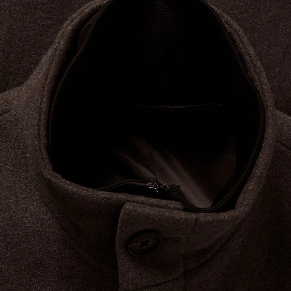 Matinique Harvey N Wool Overcoat - Espresso