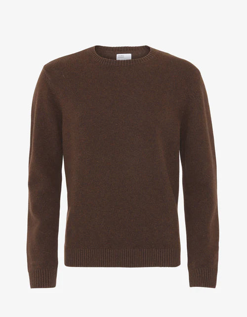 Colorful Standard Merino Wool Crew - Coffee Brown