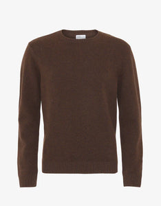 Colorful Standard Merino Wool Crew - Coffee Brown