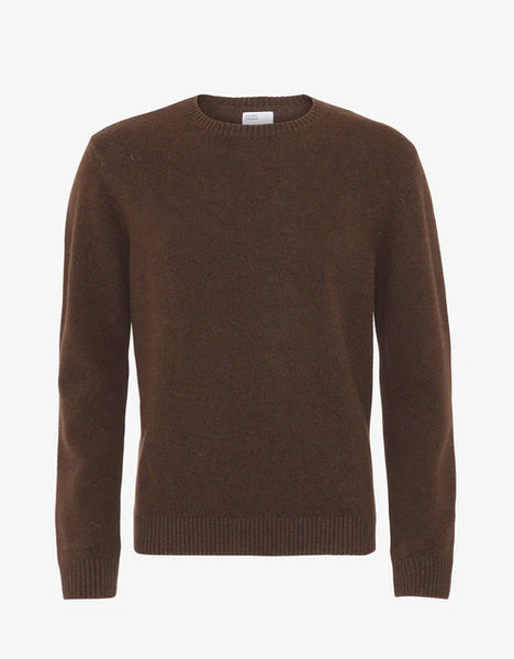Colorful Standard Merino Wool Crew - Coffee Brown