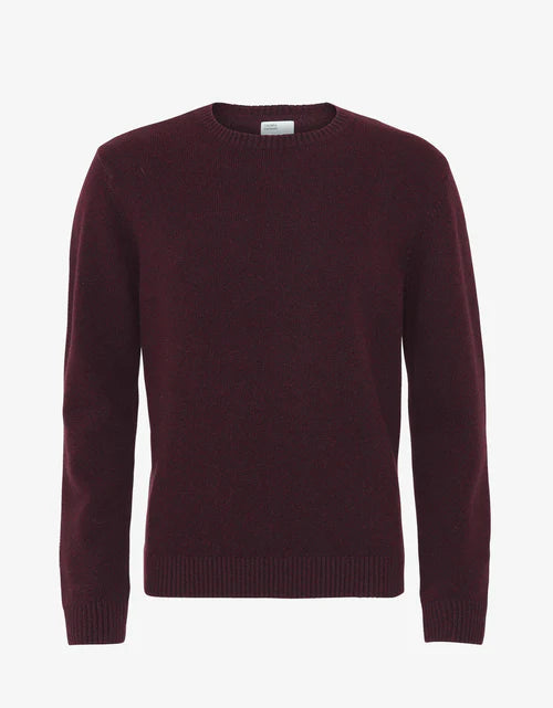 Colorful Standard Merino Wool Crew - Oxblood Red