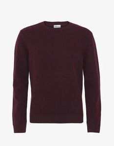 Colorful Standard Merino Wool Crew - Oxblood Red