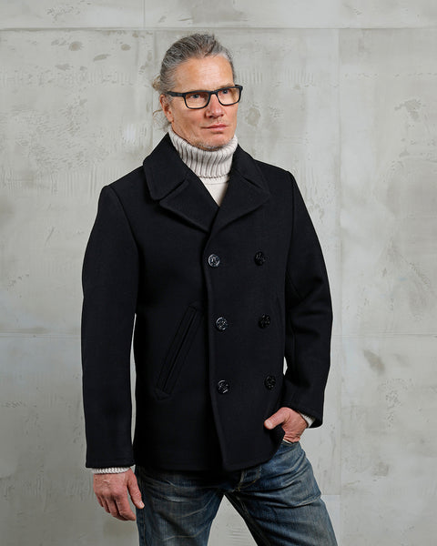 Pike Brothers 1938 Peacoat - Black
