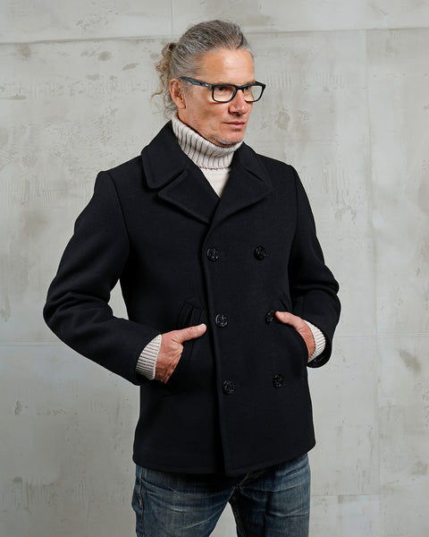 Pike Brothers 1938 Peacoat - Black