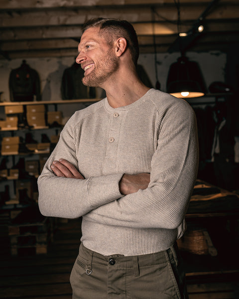Pike Brothers 1936 Waffle Shirt  - Natural