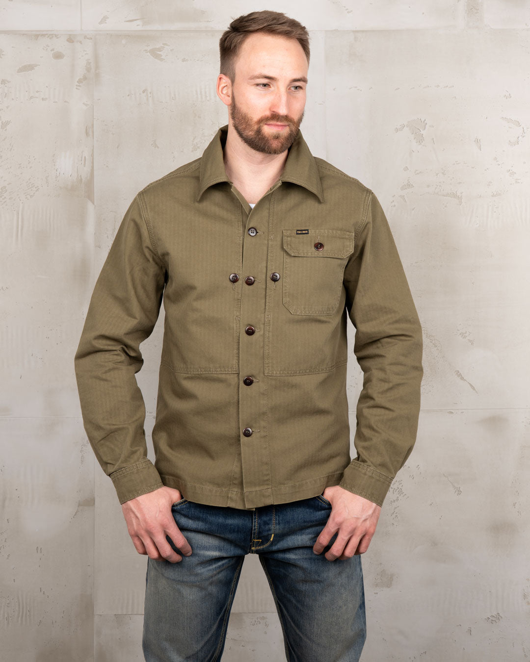 Pike Brothers 1967 Utility Shirt - HBT Olive