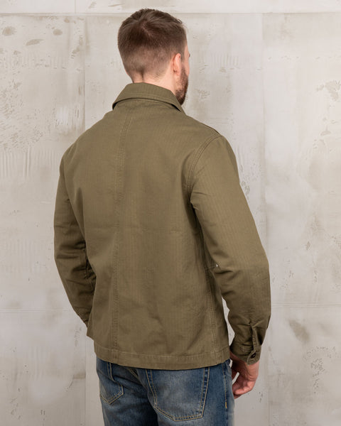 Pike Brothers 1967 Utility Shirt - HBT Olive