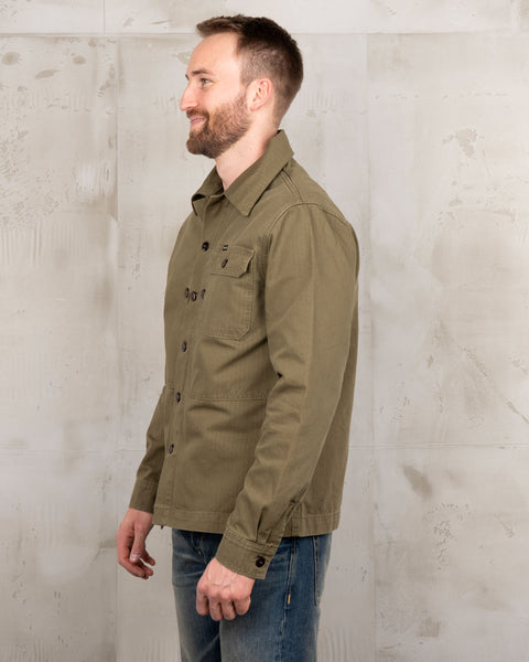 Pike Brothers 1967 Utility Shirt - HBT Olive