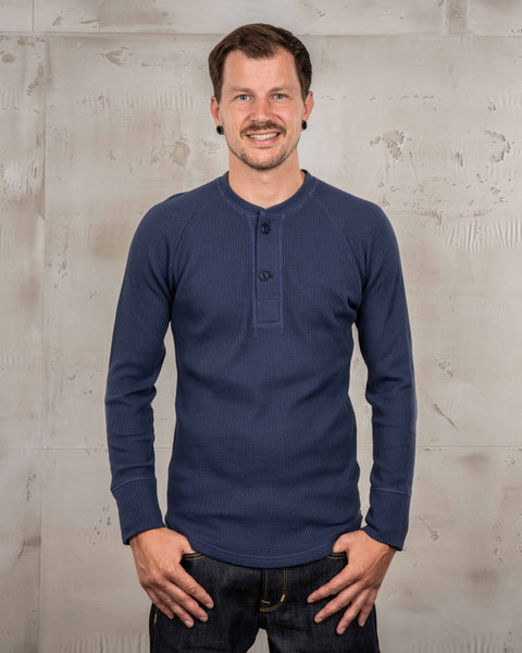 Pike Brothers 1936 Waffle Shirt - Shadow Blue