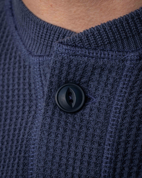 Pike Brothers 1936 Waffle Shirt - Shadow Blue