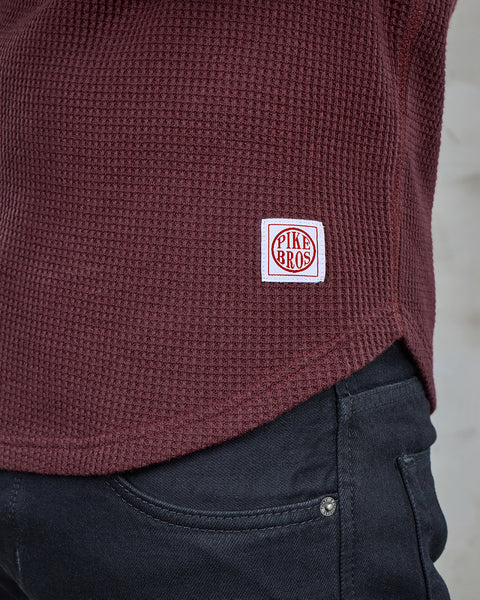 Pike Brothers 1967 Waffle Shirt - Berry