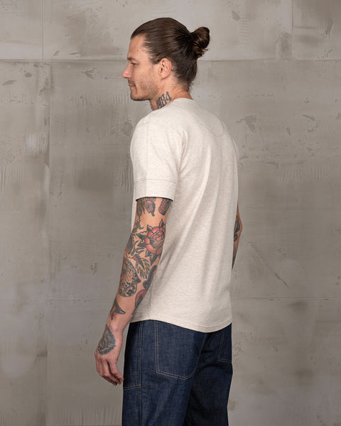 Pike Brothers Henley S/S Shirt - Oatmeal
