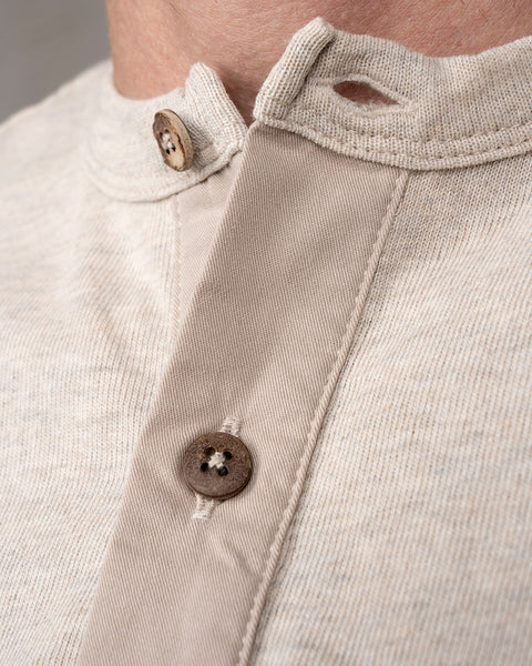 Pike Brothers Henley S/S Shirt - Oatmeal