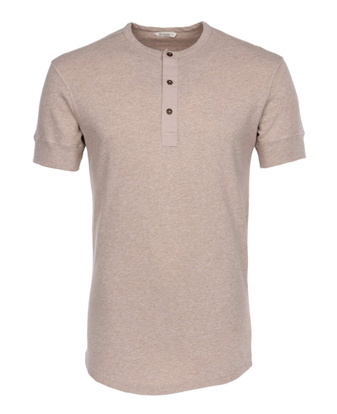 Pike Brothers Henley S/S Shirt - Oatmeal