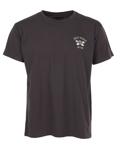Pike Brothers 1969 Sports Tee - Jolly Roger Black