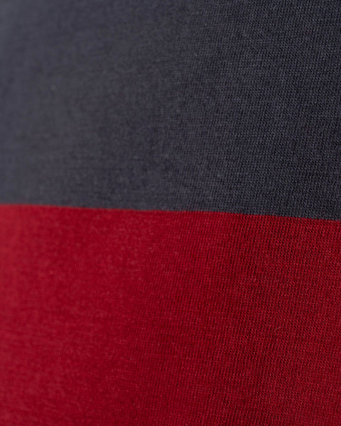 Pike Brothers 1969 Striped Sports Tee - Rockledge Red
