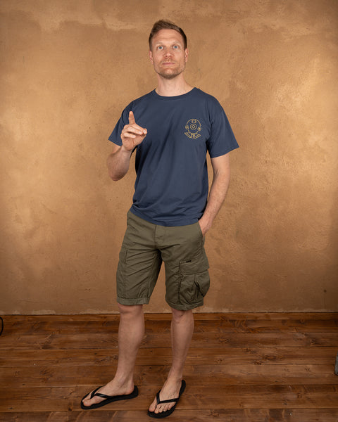 Pike Brothers 1969 Sports Tee - Scuba Blue