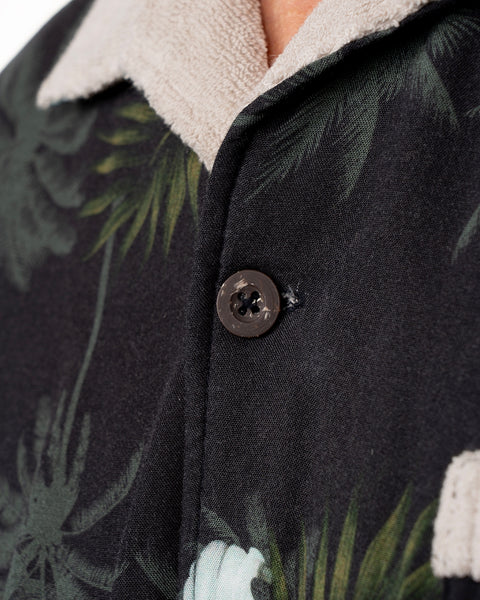 Pike Brothers 1961 Cabana S/S Shirt - Entraga Black