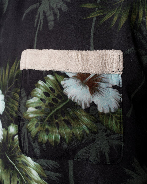 Pike Brothers 1961 Cabana S/S Shirt - Entraga Black