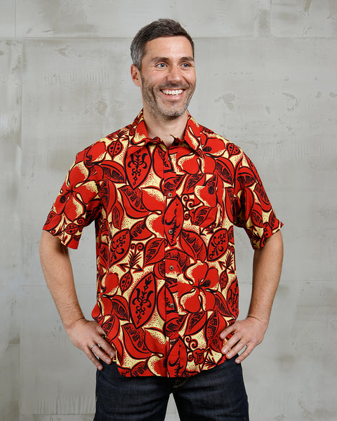 Pike Brothers 1948 S/S Surf Shirt - Random Red