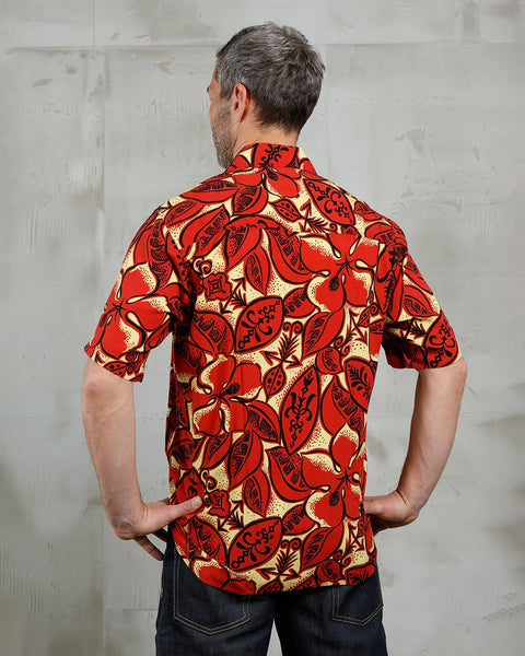 Pike Brothers 1948 S/S Surf Shirt - Random Red