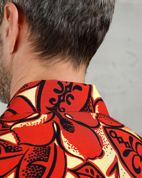 Pike Brothers 1948 S/S Surf Shirt - Random Red