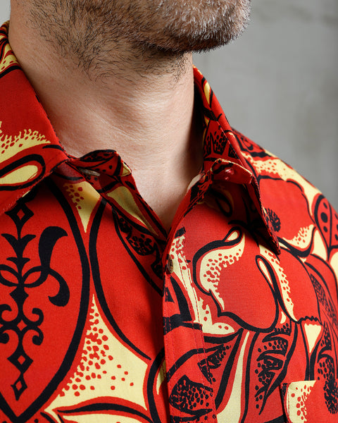 Pike Brothers 1948 S/S Surf Shirt - Random Red