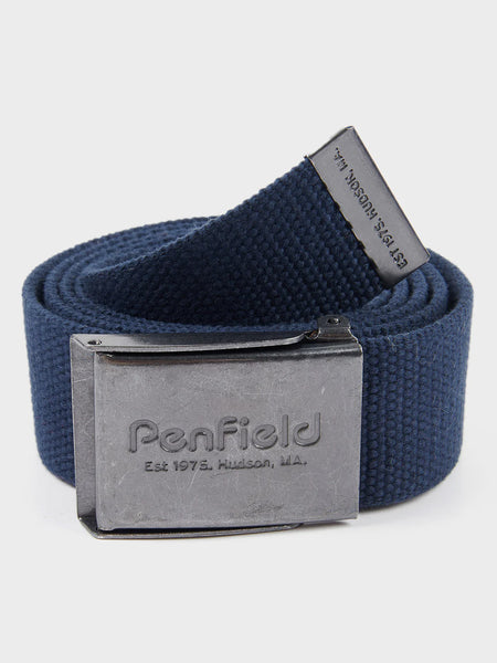 Penfield Canvas Buckle Belt - Navy Blue