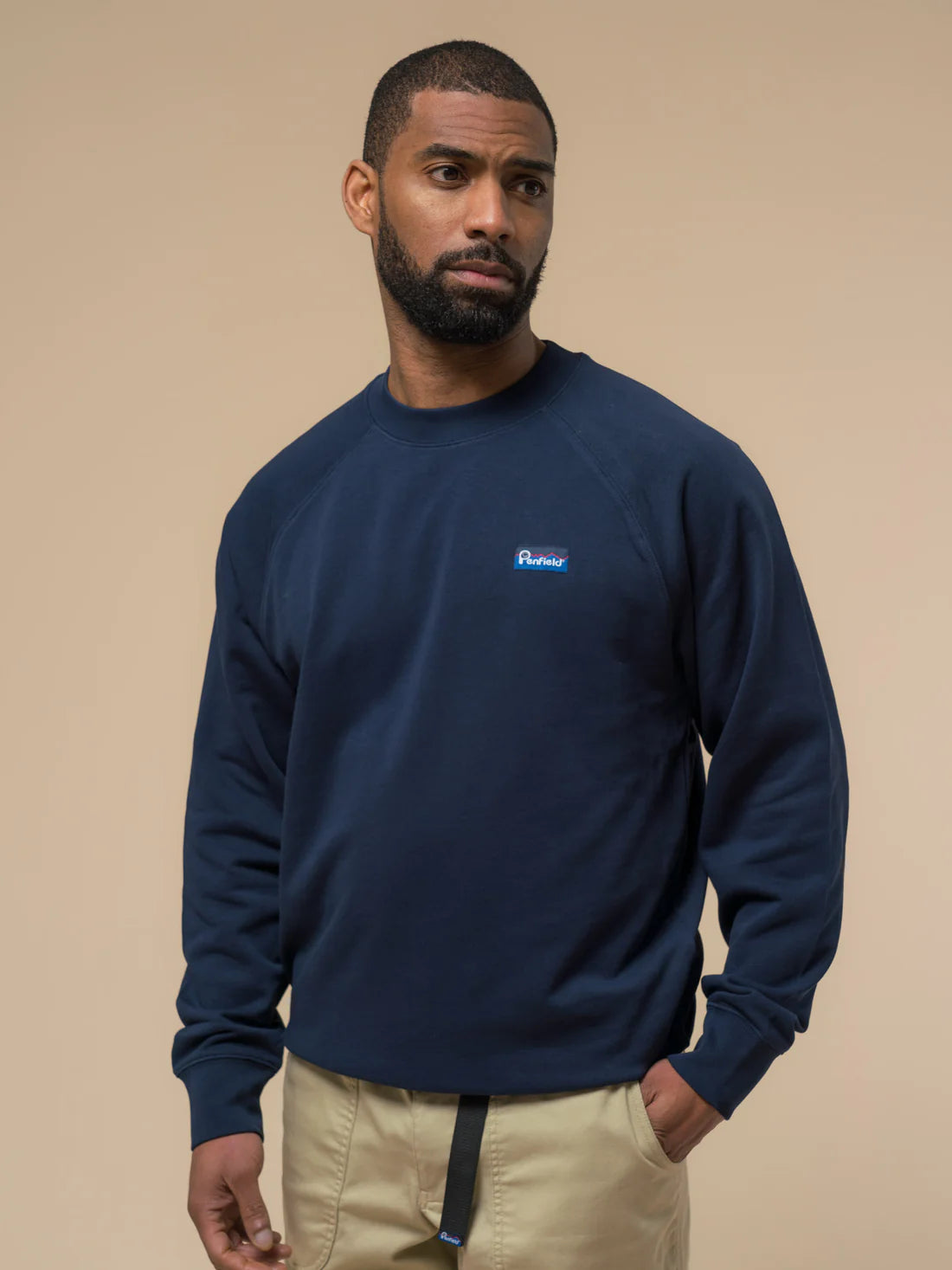 Penfield Original Logo Sweat - Navy Bue