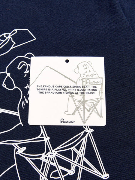 Penfield Fishing Bears Tee - Navy Blazer