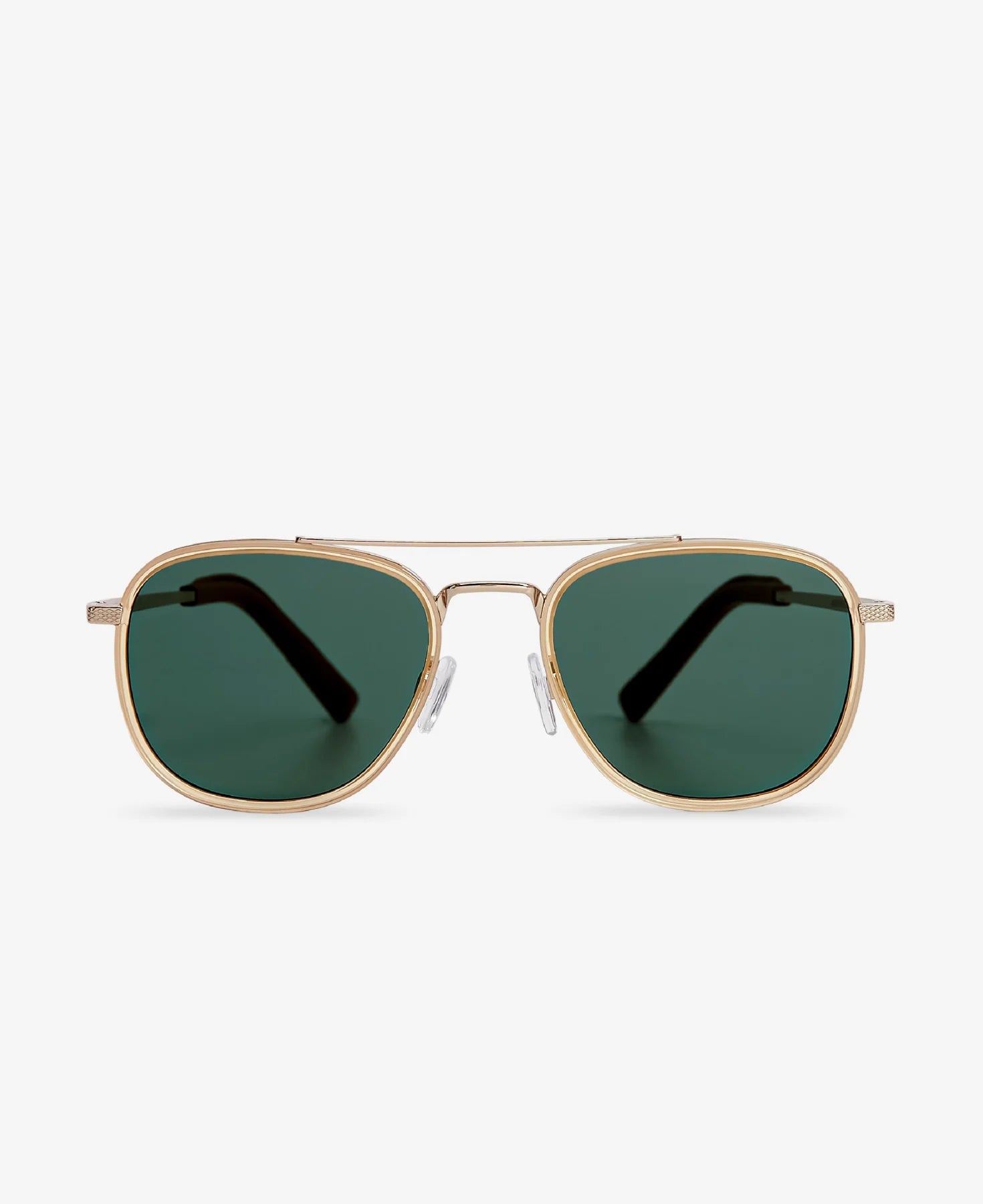 Messy Weekend Quentin Sunglasses - Champagne/Green